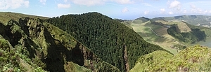Sete Citades - Lagoa Rasa ja Lagoa Stantiago panoraama