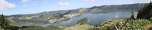Sete Citades - Lagoa Verde ja Lagoa Azul panoraama