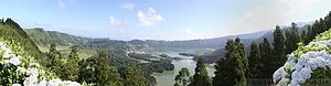Sete Citades - Vista do Rei panoraama