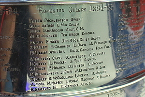 Hockey hall of fame - Stanley Cup - Edmonton Oilers 1984-85