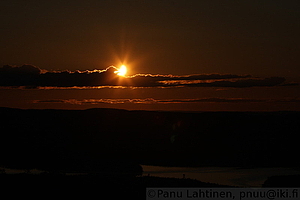 Partial solar eclipse - cloud scenery