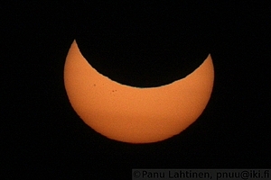 Partial solar eclipse - deepest moment