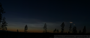 Polar stratospheric cloud panorama