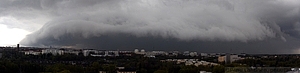 Cumulonimbus arcus panorama 2