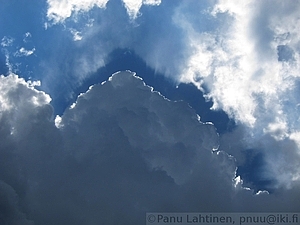 Cumulonimbus calvus with shadow