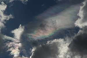 Irridescent cloud