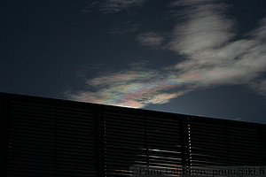 Irridescent cloud