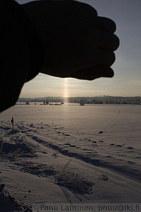 Auringonpilari jaasumussa