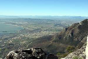Cape town from Table mountain